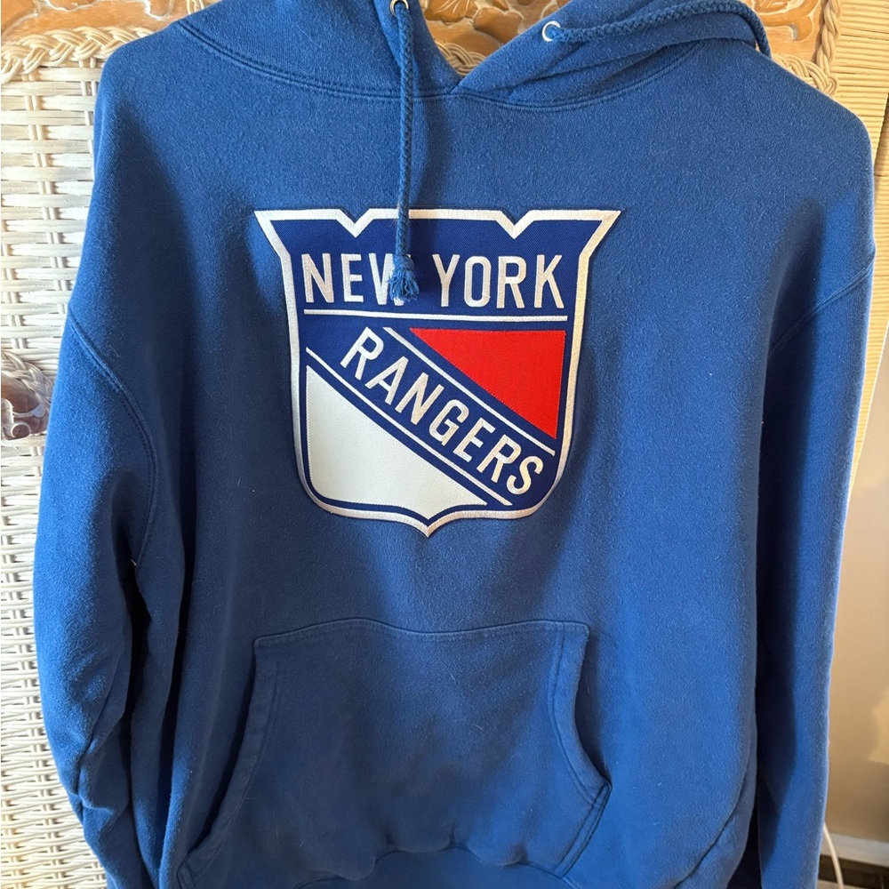 NHL Blue New York Rangers Pullover Hoodie
